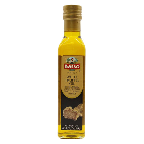 Basso White Truffle Extra Virgin Olive Oil, 8.5oz - Wholesale Italian Food