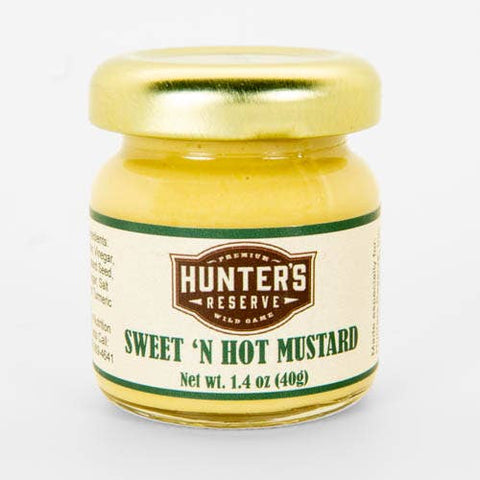 Sweet-N-Hot Mustard Jar, 1.4 oz - Hunter's Reserve