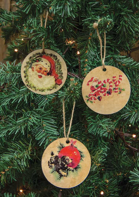 Vintage Christmas Ornament, 3 Assorted - The Hearthside Collection
