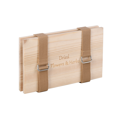 Flower & Herb Press w/Straps, Wood - Esschert Design USA