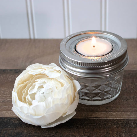 Tea Light Holder Metal Lid Insert for Mason Jars, 6 Pack, Regular mouth - Mason Jar Lifestyle