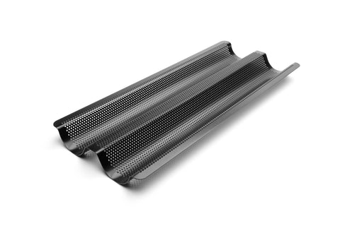 Non-Stick Baguette Pan, 15.25" x 6.25" x 1" - Fox Run Brands