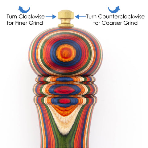 Baltique® Marrakesh Pepper Grinder with Adjustable Mill - Totally Bamboo