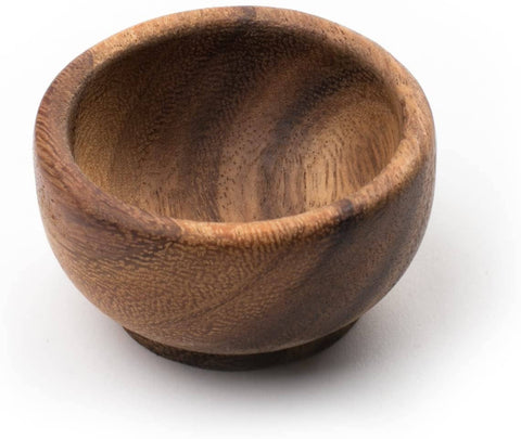 Ironwood Condiment Cup, Acacia Wood, 2.75" x 2.75" x 1.5" - Fox Run Brands