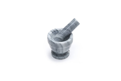 Marble Mortar and Pestle, White, 3" - Fox Run Brands