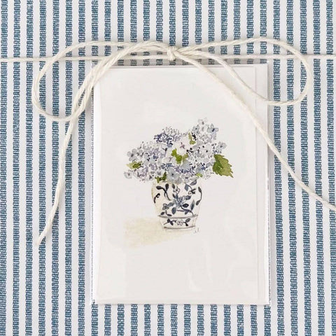 Hydrangea bouquet mini enclosure notecard - Emily Lex Studio