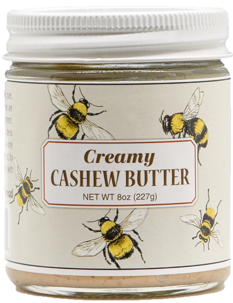 Creamy Cashew Butter 8oz, Bee Label, No Palm Oil - Maisie Jane’s