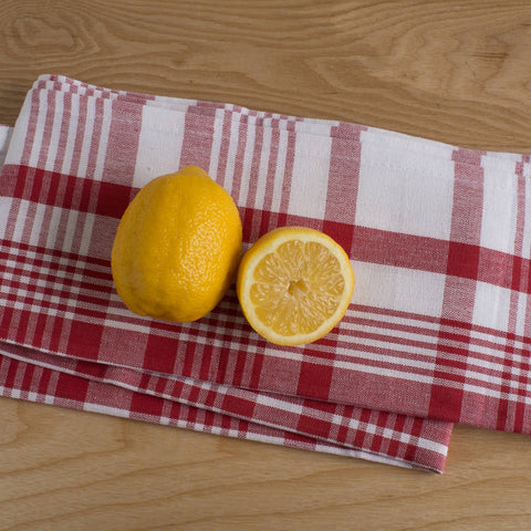 Red Jumbo Cotton Dishtowels, Set of 3, 24"x36" - Now Designs by Danica