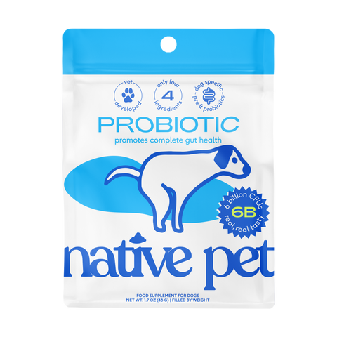 Probiotic & Prebiotic Powder Supplement: 60 scoops, 8.2 oz - Native Pet