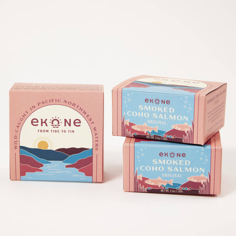 Smoked Coho Salmon, 3.5 oz - Ekone