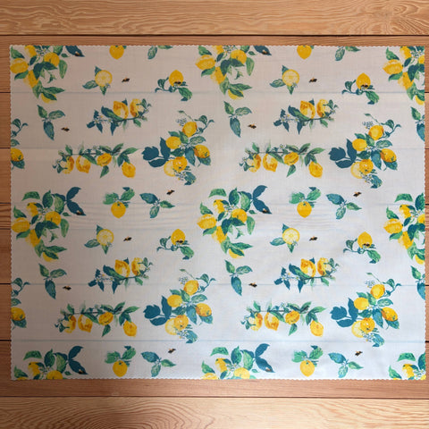 Beeswax Bread Wrap, Lemons, 17"x21" - Shor