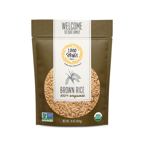 16 oz. Organic Brown Rice - 1000 Springs Mill