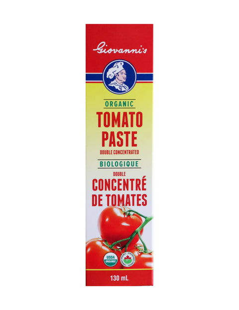 Tomato Paste, 4.5 oz tubes, Made in USA, USDA Organic - Giovanni's