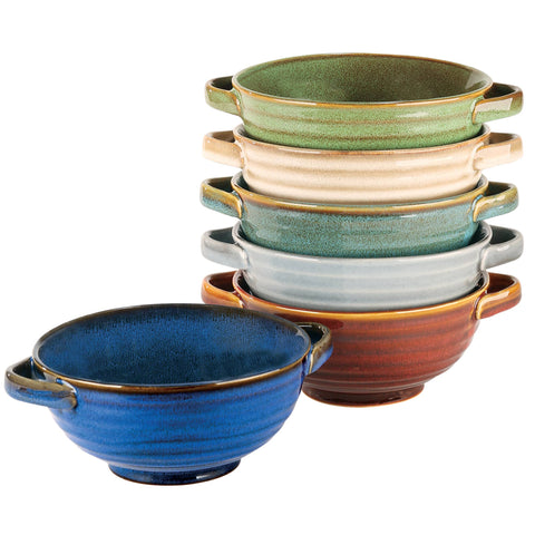 Reactive Glaze Set of 6 Soup Crocks - Certified International