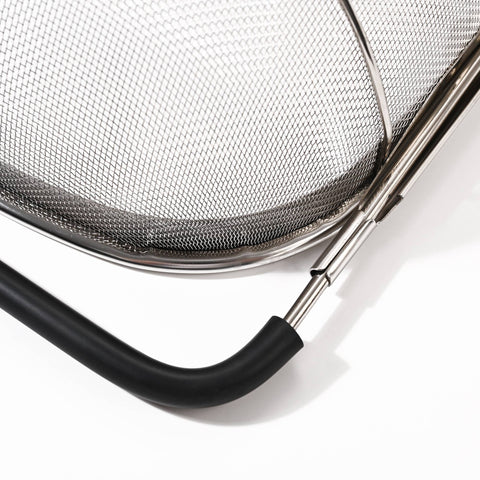 Large Stainless Steel Colander, Extendable Handles, 9.45"x13.86" - Fox Run Brands