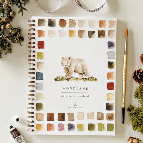 Woodland Watercolor Workbook - Emily Lex Studio