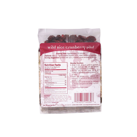 Cranberry Wild Rice Pilaf, 8.5 oz - The Secret Garden