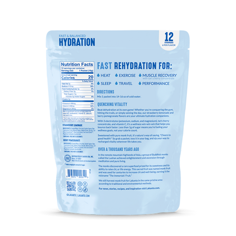 Hydration Pack Electrolyte Drink Mix, Variety Pack - Lakanto