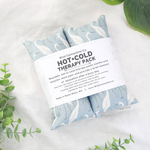 Hot + Cold Therapy Pack, Herons - Wild Clementine Co.