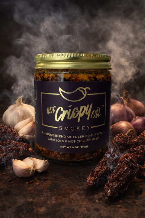 Smokey Chili Crisp, 6 oz - Hot Crispy Oil
