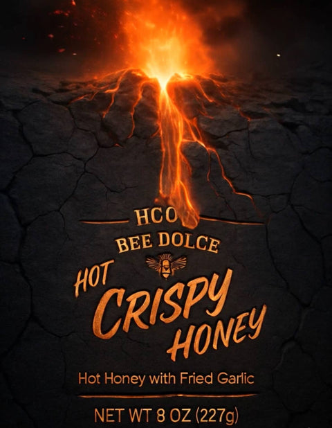 HCO Hot Crispy Honey with Garlic, 8 oz - Hot Crispy Oil