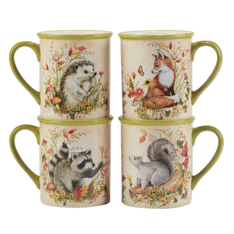 Woodland Critters Fall Mug, 18 oz. asst creatures - Certified International