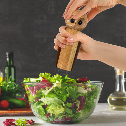 Rock & Branch® Owl Refillable Pepper Mill, 6.25" - Totally Bamboo