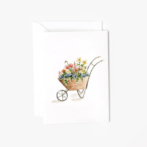 Wheelbarrow Mini Notecard, 2.5" x 3.5" - Emily Lex Studio