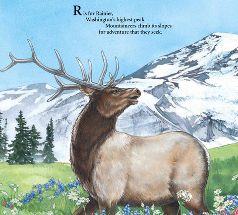 E is for Evergreen: A Washington Alphabet Picture Book - Sleeping Bear Press