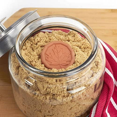 Brown Sugar Saver - Maple Leaf Design - JBK Pottery
