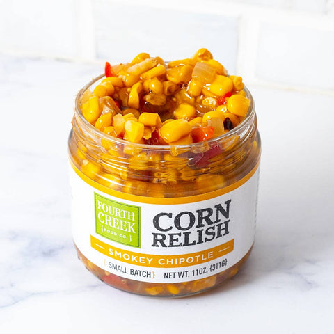 Smoky Chipotle Corn Relish, 11 oz - Fourth Creek Food Co.