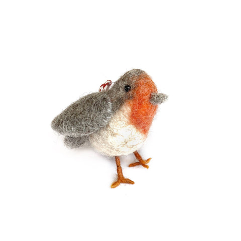 Bird Tufted Wool Christmas Ornament - Ornaments 4 Orphans
