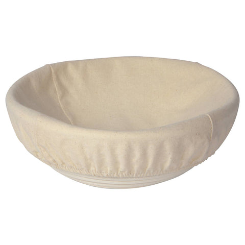 Banneton Natural Cotton Liner, 9"Dx7.5"H Round - Now Designs by Danica