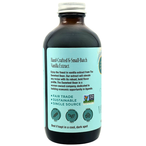 Pure Vanilla Extract, Single-Origin, 8 fl oz - The Sweetest Bean