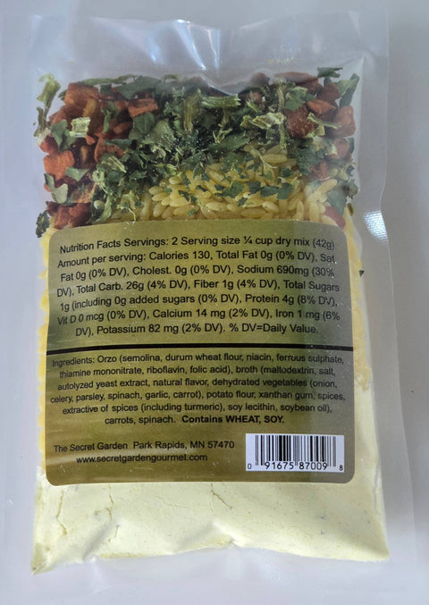 Feel Good Orzo Soup, 3 oz - The Secret Garden