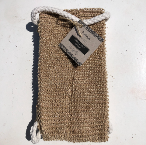 Sisal Linen Back Exfoliating Strap - Bamboo Switch