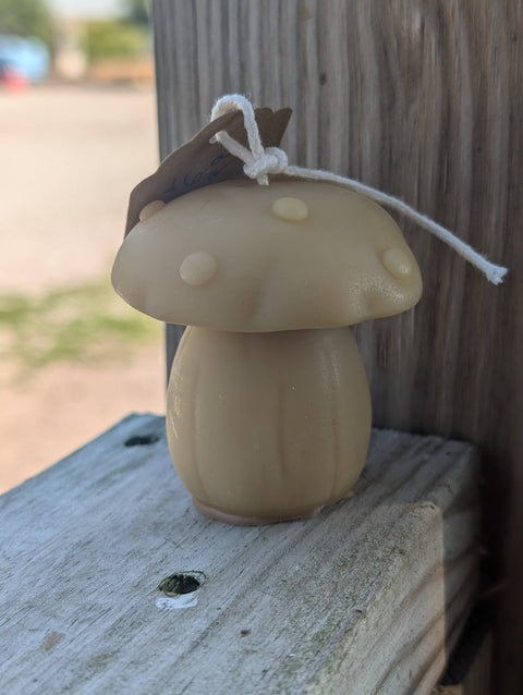Beeswax Mushroom Candles - The Holton Homestead