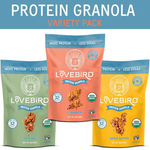 Organic Protein Granola, 8 oz - Lovebird Cereal