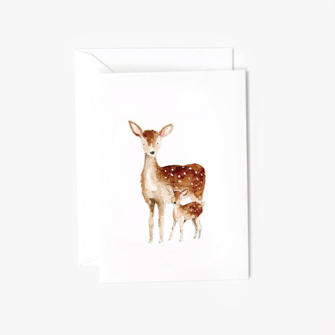 Baby Deer Mini Notecard, 2.5" x 3.5" - Emily Lex Studio