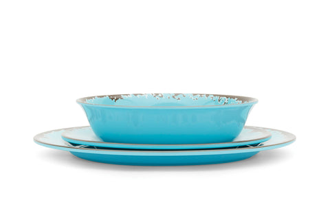 Melamine Dinnerware, Set of 12, Multicolor - Fox Run Brands