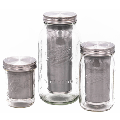 Cold Brew Coffee and Tea Maker Stainless Steel Filter Kit: Half-gallon - Mason Jar Lifestyle