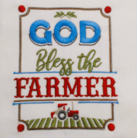 Farmhouse Themed Tea Towels: Support Your Local Farmer - Red Mitten