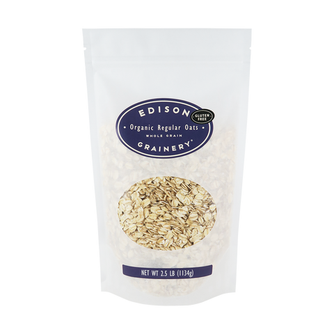 Organic Regular Rolled Oats, 16 oz - Edison Grainery