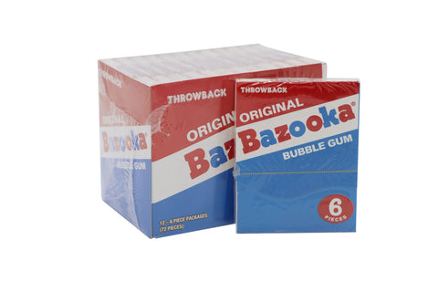 Bazooka Throwback Bubble Gum Wallet Pack - Grandpa Joe's