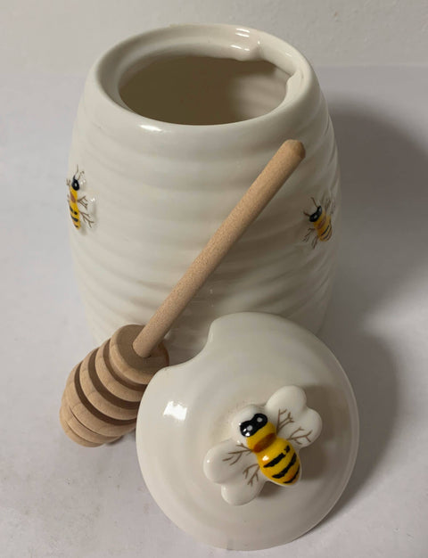 Beehive Honey Pot, 3.5"x4.5" - JBK Pottery