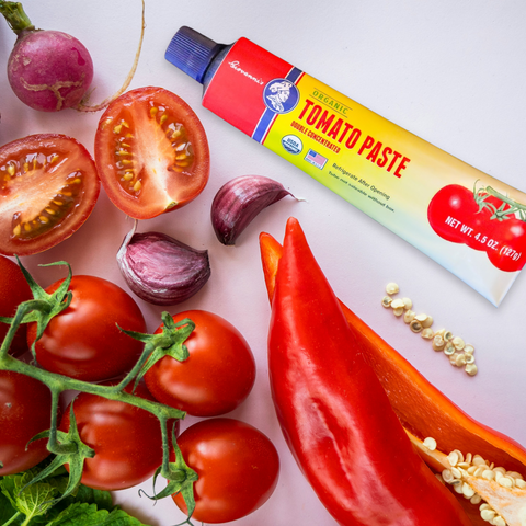 Tomato Paste, 4.5 oz tubes, Made in USA, USDA Organic - Giovanni's