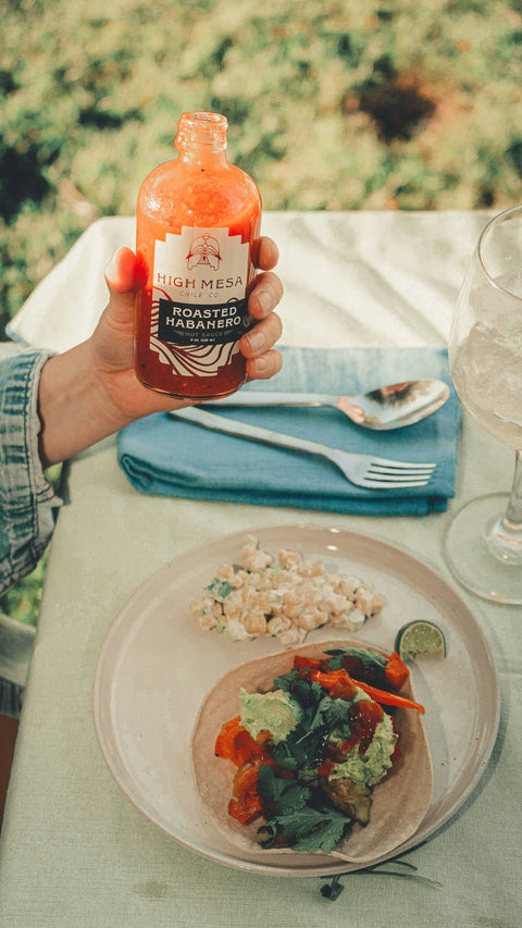 Roasted Habanero Hot Sauce, Hot, 8 oz - High Mesa Chile Co.