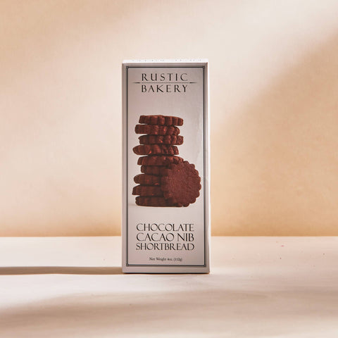 Shortbread Chocolate Cacao Nib Cookies, 4 oz - Rustic Bakery