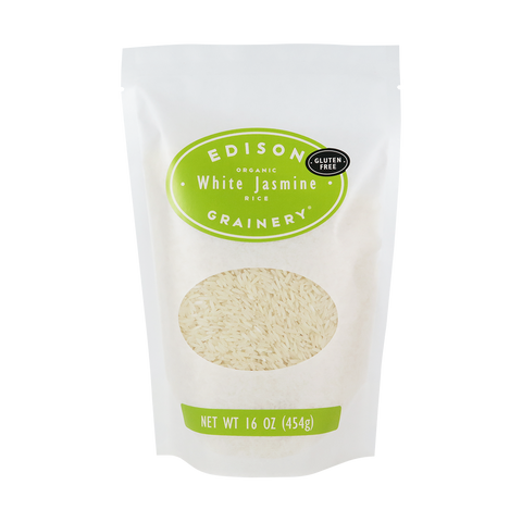 Organic White Jasmine Rice, 16 oz - Edison Grainery