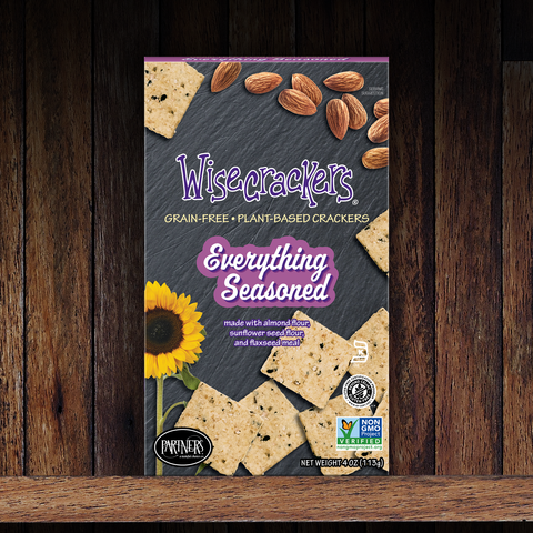 Everything Seasoned Gluten-Free Snack Crackers - Partners Crackers